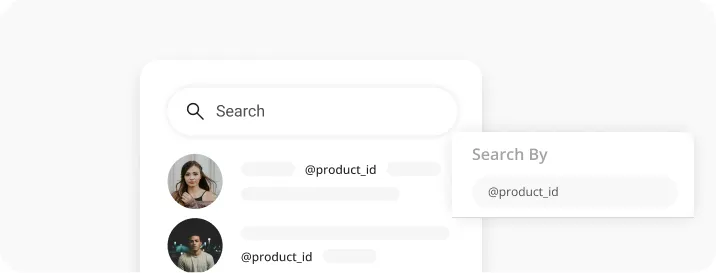 Custom searchable tags for messages, conversations interface