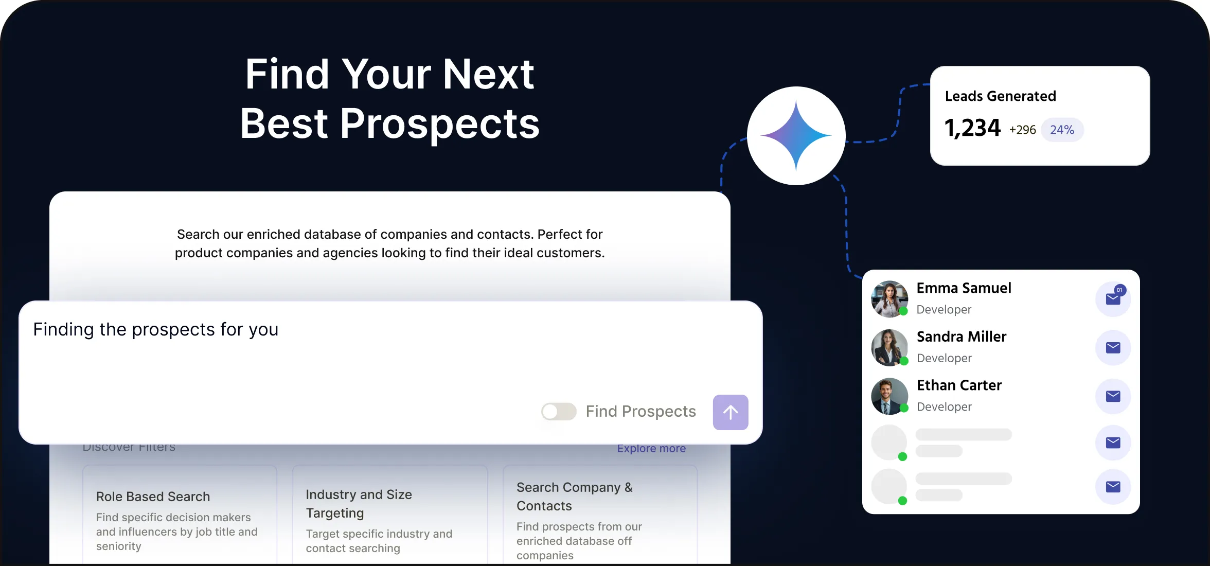 AI Prospect Search interface