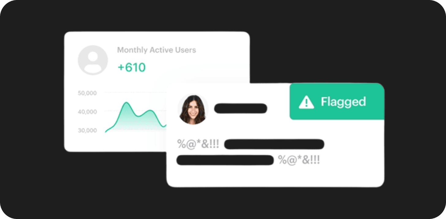 Analytics & Moderation Panel interface