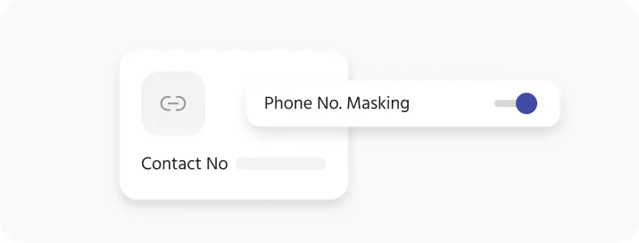 Phone Number Masking interface