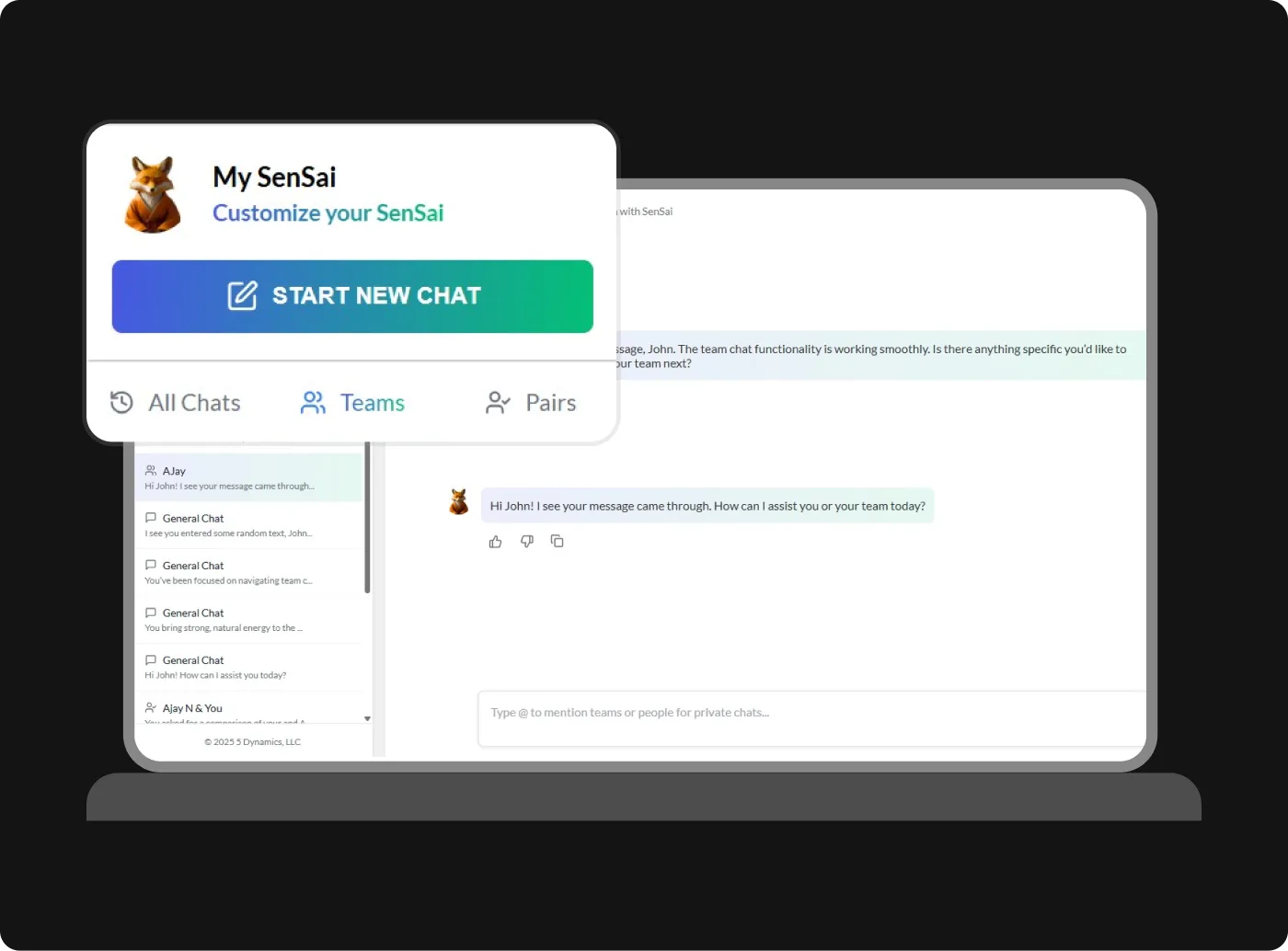 SenSai Chat Interface